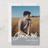 Modern Script Senior Class Photo Afstuderen (Voorkant)