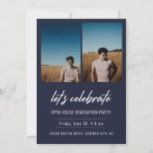 Modern Script Senior Class Photo Afstuderen (Achterkant)