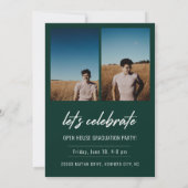 Modern Script Senior Class Photo Afstuderen (Achterkant)