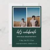 Modern Script Senior Class Photo Afstuderen (Achterkant)