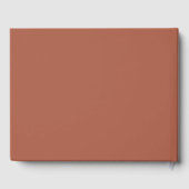 Modern Script Serif Ochre Custom Wedding Guest Gastenboek (Achterkant)