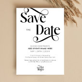 Modern Script Simple Business Event Sla de datum o Kaart