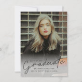 Modern Script Simple Photo Afstuderen (Voorkant)