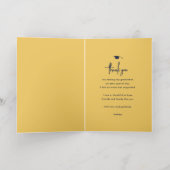 Modern Script Simple Photo Afstuderen Hartelijk da Folie Wenskaart (Binnenlaag)