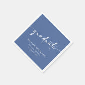 Modern Script Simple Photo Afstuderen Servet (Hoek)