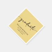 Modern Script Simple Photo Afstuderen Servet (Hoek)