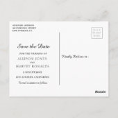 Modern script Sla de datum op Briefkaart (Achterkant)