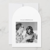 Modern script Sla de datum op Gratis Drinken bruil Kaart (Achterkant)