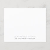 Modern script slaat de datum op | Begrotingsbrochu Flyer (Achterkant)