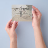 Modern script slaat de datum op | Begrotingsbrochu Flyer (Hand)