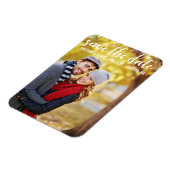 Modern script | Sparen de Foto van het Datumpaar Magneet (Linkerzijde)