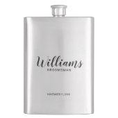 Modern script - speciaal gepersonaliseerd Groomsma Flacon (Voorkant)