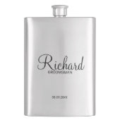 Modern script - speciaal gepersonaliseerd Groomsma Flacon (Voorkant)