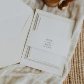 Modern script Stileerde Names Wedding Uitnodigingen Wikkel