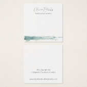 Modern Script Stud Oorbel Display Kaart (Voorkant /achterkant)