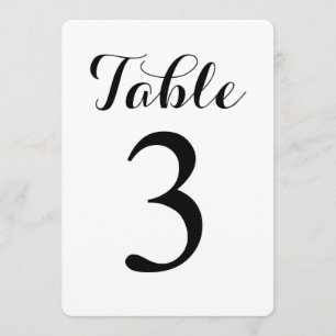Modern Script Tafel 3   Tafel Nummers Kaart