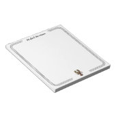 Modern Script Trendy  kreeft gepersonaliseerd Notitieblok (Schuin)