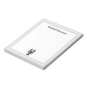Modern Script Trendy kreeft gepersonaliseerd Notitieblok (Linkerzijde)