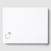 Modern Script Trouwdouche gastenboek (Achterkant)