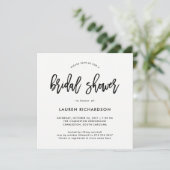 Modern Script | Trouwfeest Uitnodiging (Staand voorkant)