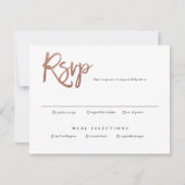 Modern script trouwkaart rsvp kaart (Voorkant)