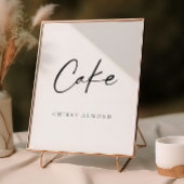 Modern Script Trouwtaart Poster