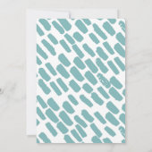 Modern Script Two Photo Wedding Invitation Kaart (Achterkant)