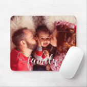 Modern Script Typografie Family Photo Muismat (Met muis)