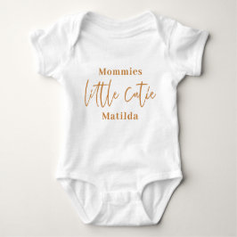 Modern script typografie kleine cutie baby baby bo romper