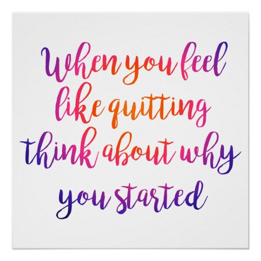 modern script typografie motivatie cool poster (Voorkant)