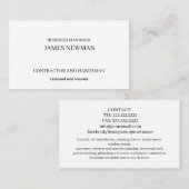 Modern Script Typography Business Card Visitekaartje (Voorkant / Achterkant)