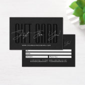 Modern script typography business gift card  visitekaartje (Bureau)