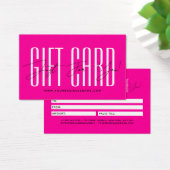 Modern script typography business gift card  visitekaartje (Bureau)