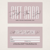 Modern script typography business gift card  visitekaartje (Voorkant /achterkant)