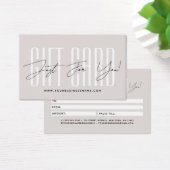 Modern script typography business gift card  visitekaartje (Bureau)