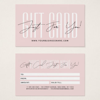 Modern script typography business gift card  visitekaartje