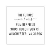 Modern Script Typography Custom Zelfinktende Stempel (Design)