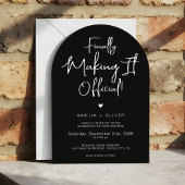 Modern Script Typography | Joyful Arch Wedding Kaart
