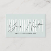 Modern script typography professional reminder afsprakenkaartje (Voorkant)