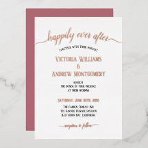 Modern Script Typography Roos Gold Wedding