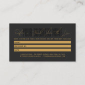 Modern script typography share the love aanbevelingskaartje (Achterkant)