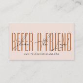 Modern script typography share the love aanbevelingskaartje (Voorkant)