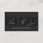 Modern script typography share the love aanbevelingskaartje (Voorkant)