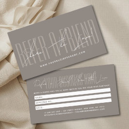 Modern script typography share the love aanbevelingskaartje