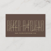 Modern script typography share the love aanbevelingskaartje (Voorkant)