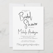 Modern Script Typography Vrijgezellenfeest Kaart (Voorkant)