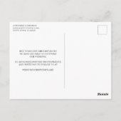 Modern Script Uitgestelde bruiloft Wijzig de datum Briefkaart (Achterkant)