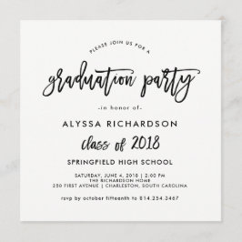 Modern script | Uitnodiging van de Graduation Part