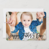 Modern script | Vaderdag-fotokaart Kaart (Voorkant)