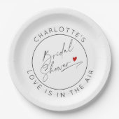 Modern script Valentijnsdag Vrijgezellenfeest Papieren Bordje (Voorkant)